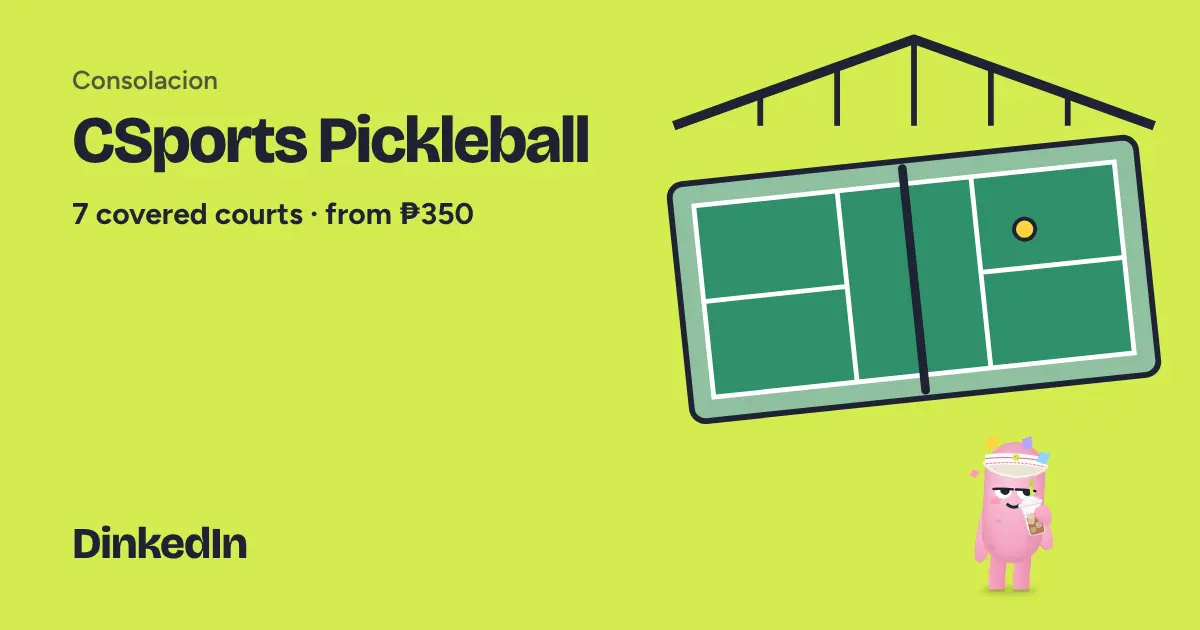 Illustration of CSports Pickleball: Covered, 7 courts
