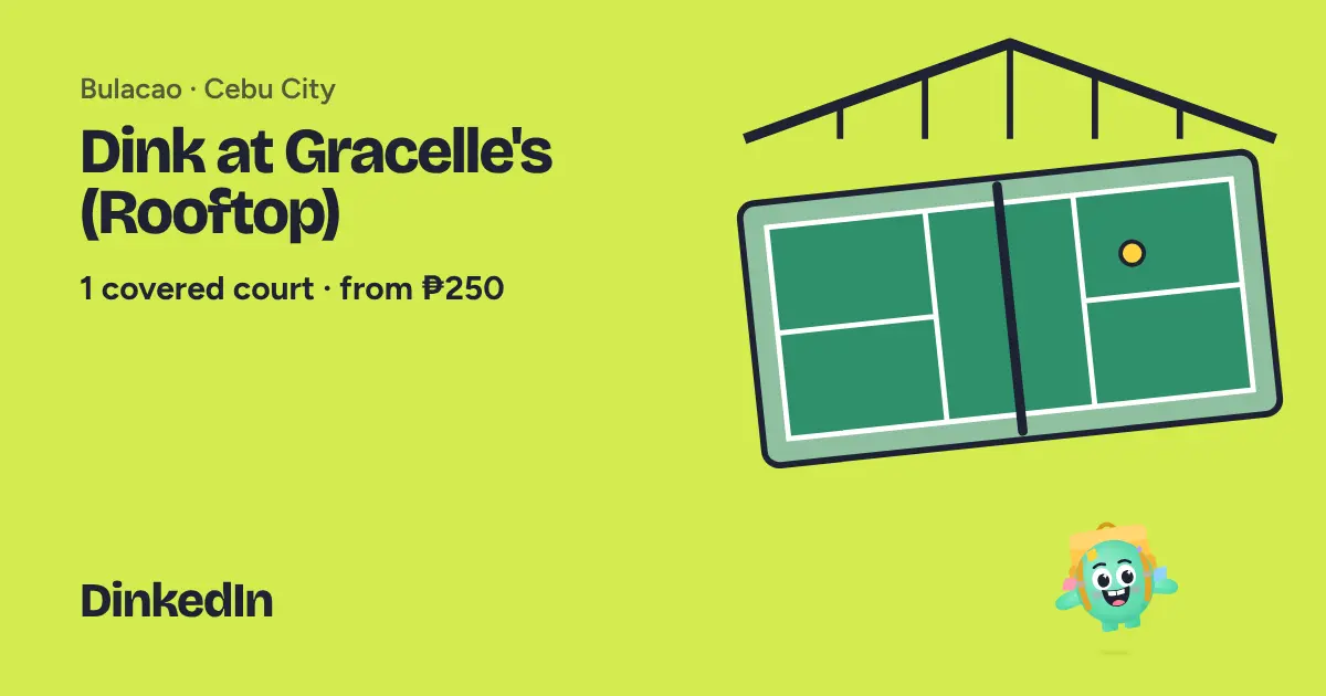 Illustration of Dink at Gracelle's (Rooftop): Covered, 1 courts