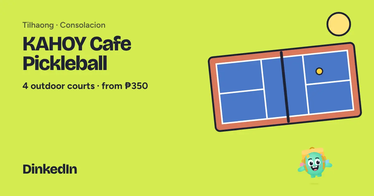 Illustration of KAHOY Cafe Pickleball: Outdoor, 4 courts