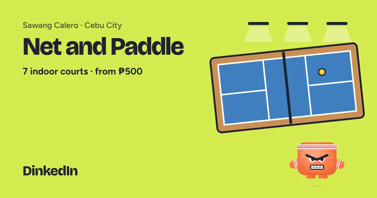 Illustration of Net and Paddle: Indoor, 7 courts