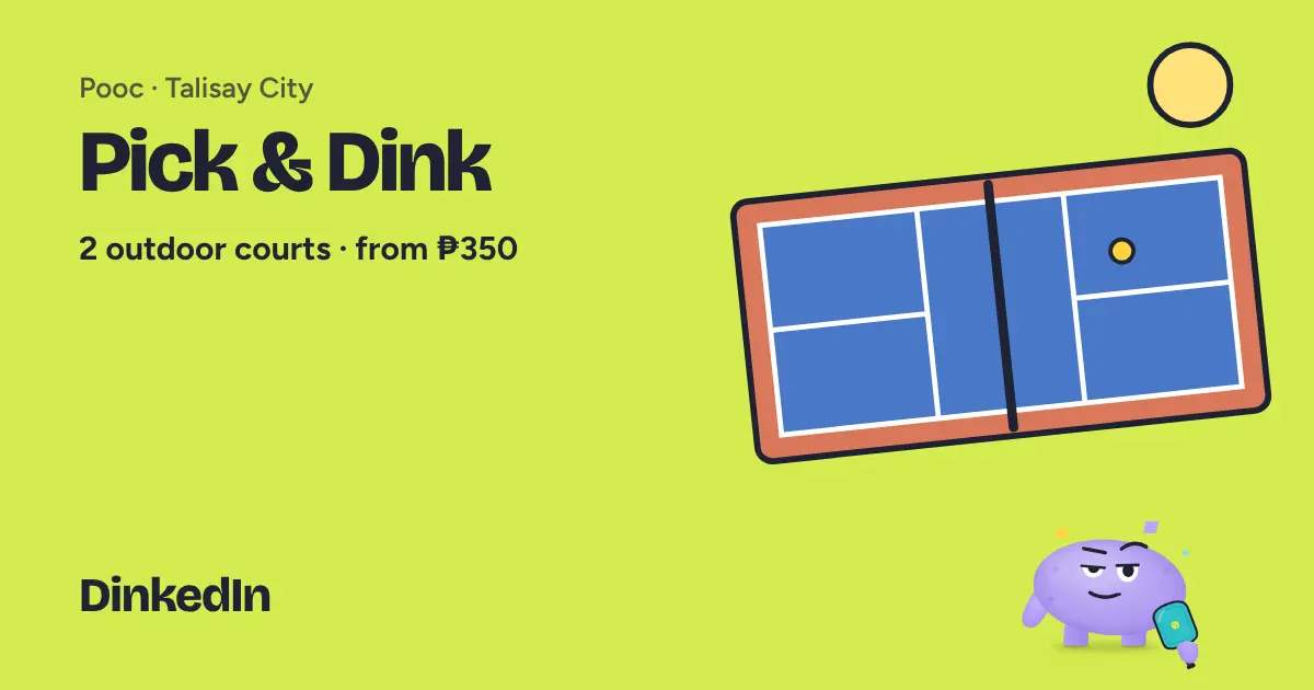 Illustration of Pick & Dink: Outdoor, 2 courts