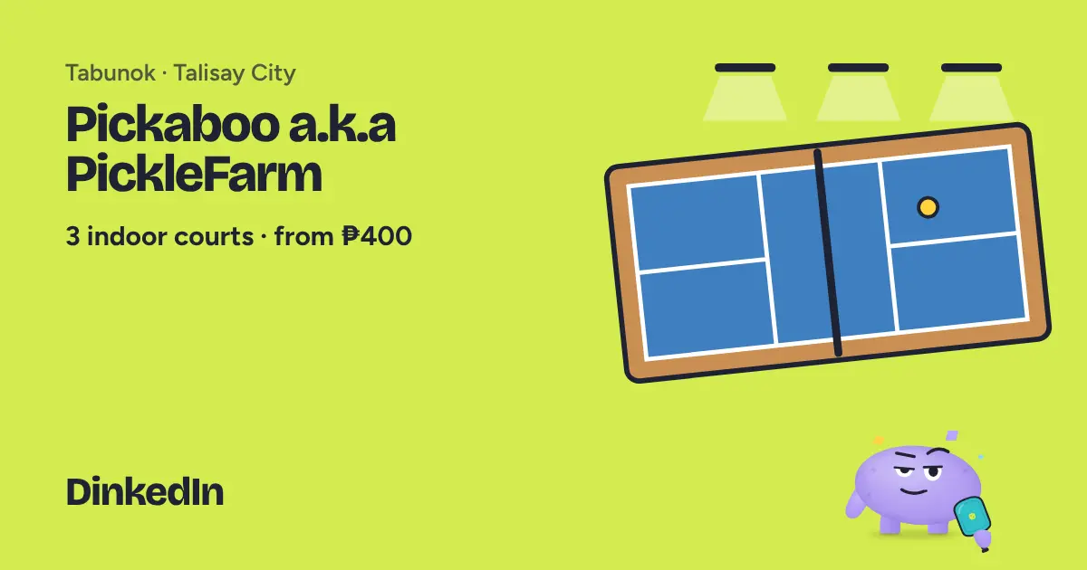 Illustration of Pickaboo a.k.a PickleFarm: Indoor, 3 courts