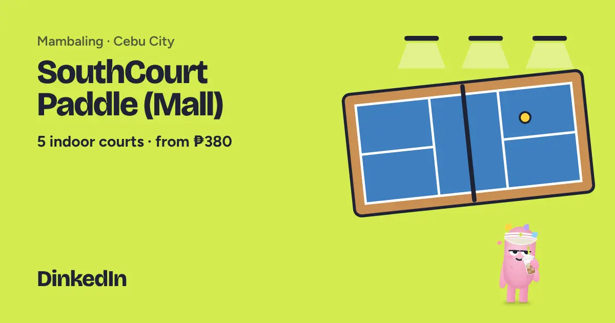 Illustration of SouthCourt Paddle (Mall): Indoor, 5 courts