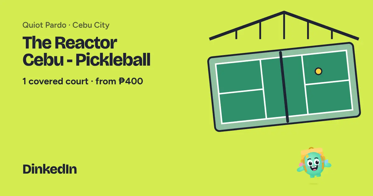 Illustration of The Reactor Cebu - Pickleball: Covered, 1 courts