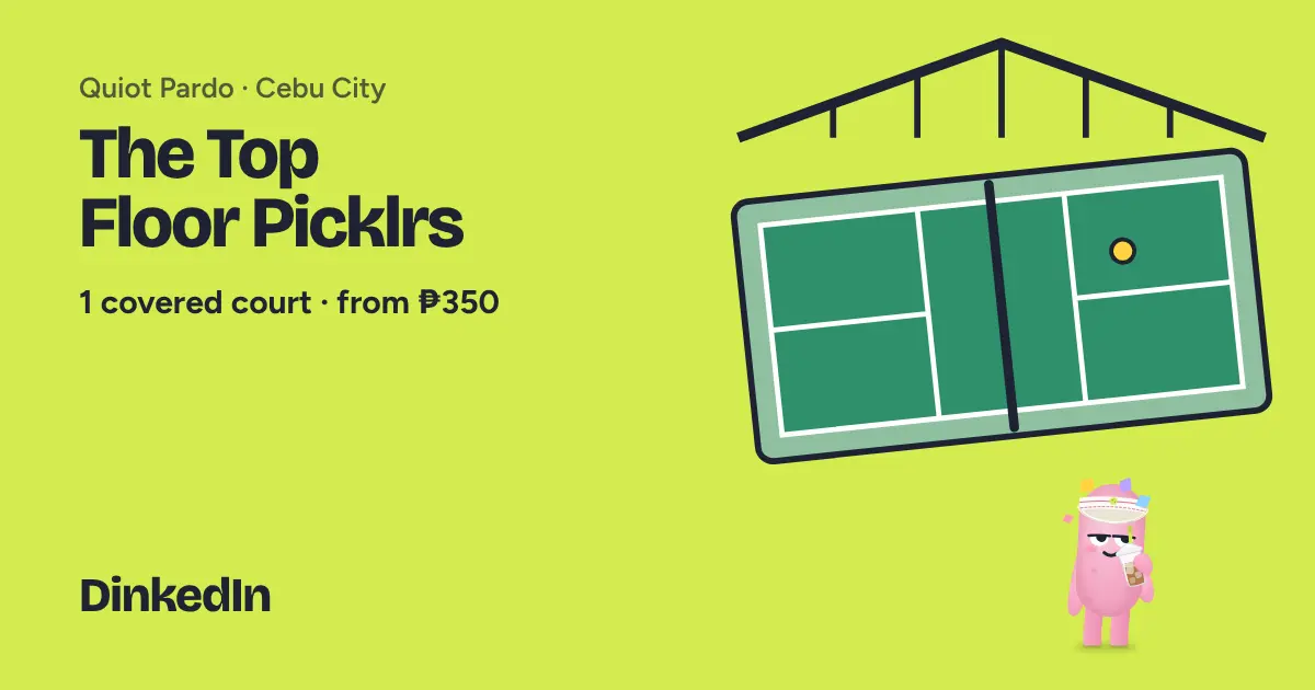 Illustration of The Top Floor Picklrs: Covered, 1 courts
